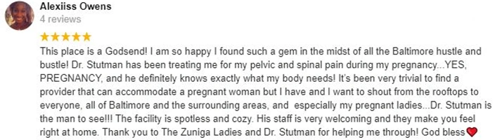 Chiropractic Baltimore MD Testimonial Alexiiss O Chiropractic Baltimore MD Testimonial Alexiiss O